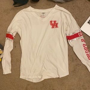 White and red with sequins on the back,from Pink